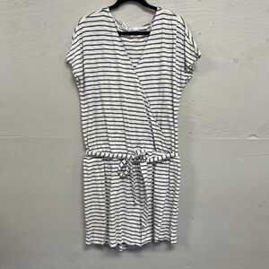 Time and True Striped Faux Wrap Romper,‎ Size XL (16-18)